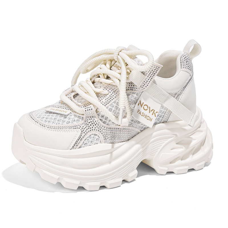 Wedge Heeled Sneaker - 8CM Chunky Sneakers Women New 2026