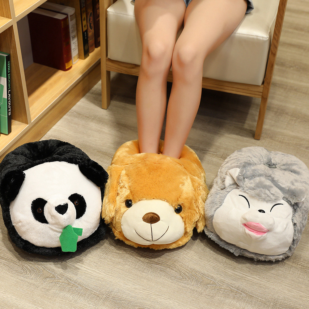 Women Shoes For Big Feet - Winter Cartoon Home Big Feet Warm