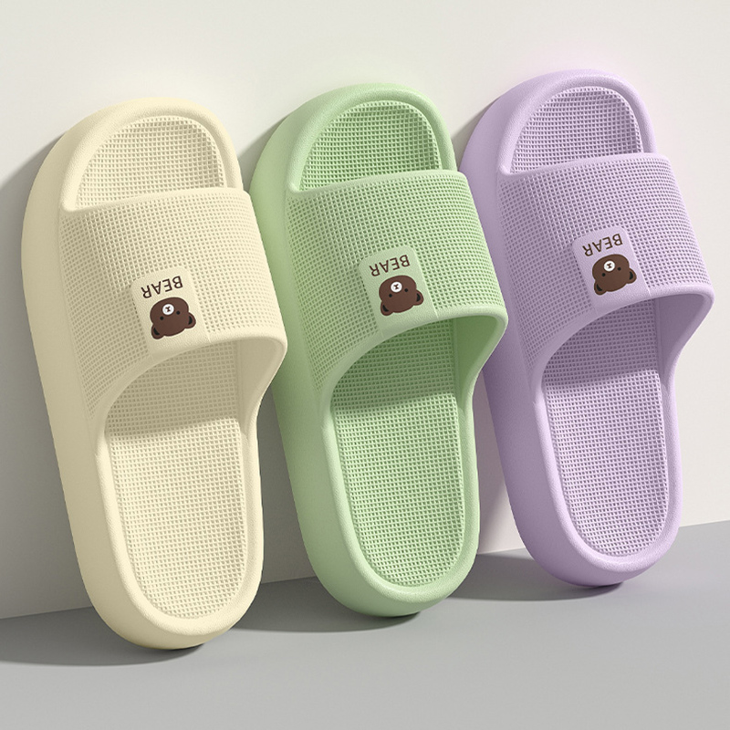 Mule Slip On - Cute Bear Thick Platform Slippers Women