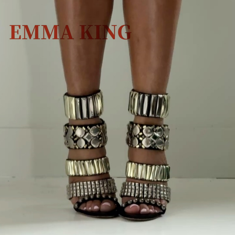 Black Embellished Ankle Strap  - Platform Mule Heel review and price