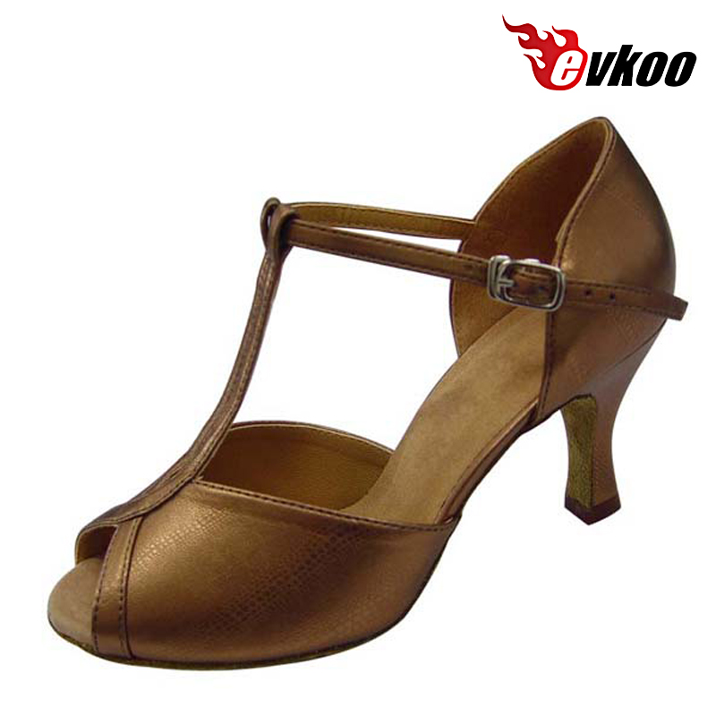 Evkoodance Black Or Tan Pu Lat - Women Shoes Size 4 In Cm review and price