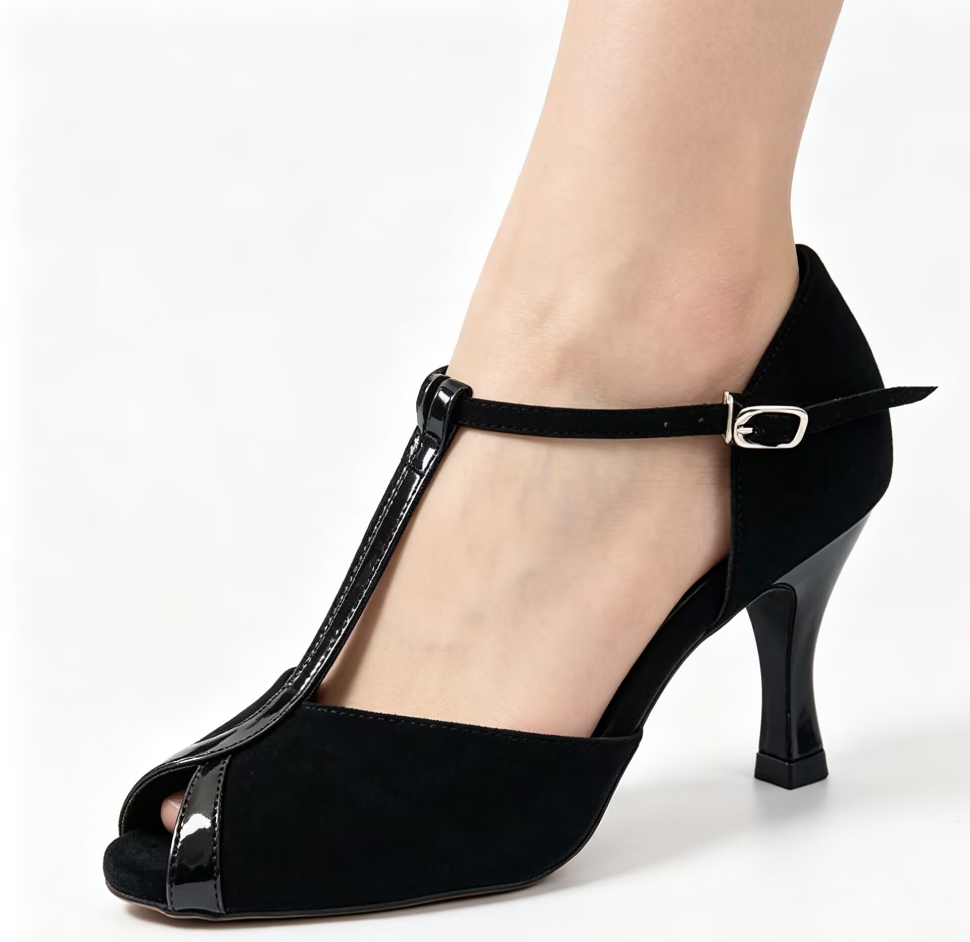 Evkoodance Black Or Tan Pu Lat - Women Shoes Size 4 In Cm review and price