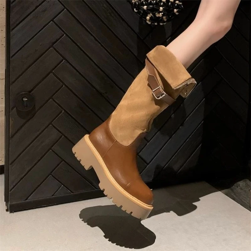 Autumn Winter Belt Buckle Ladi - Women'S Shoes Y2K review and price