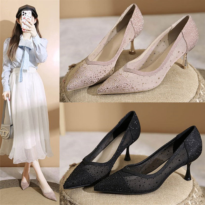 Slip-On High Heel Sandals - Cr - Platform Mule Heel review and price