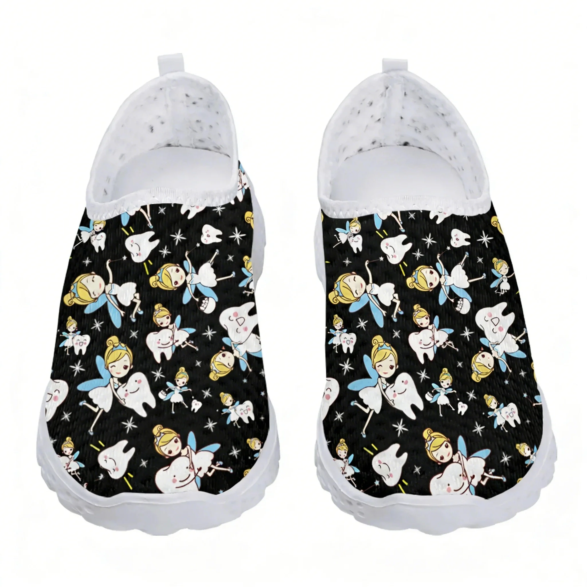 Cute Cartoon Nurse Elf/Teeth M - Women Shoes Tennis review and price