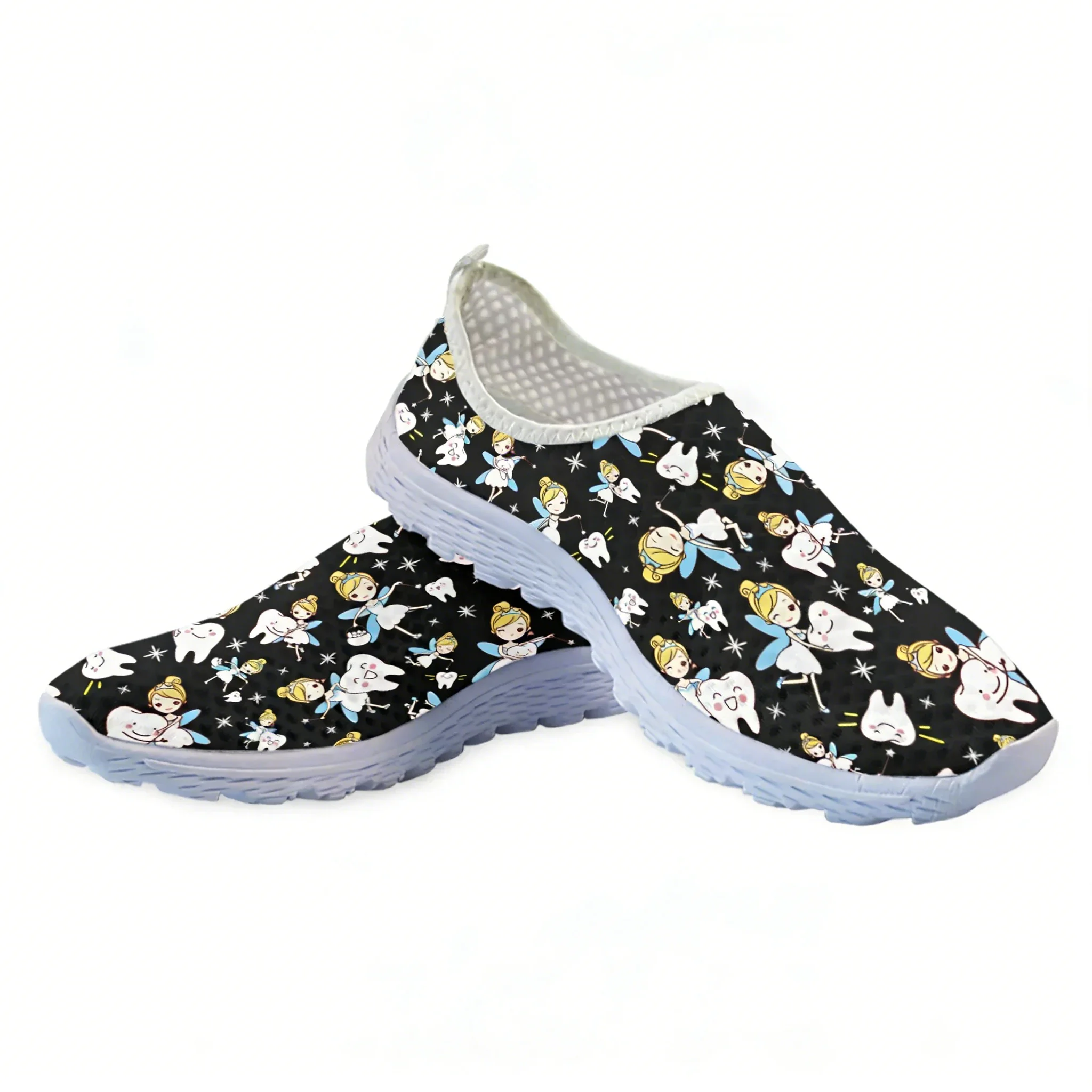 Cute Cartoon Nurse Elf/Teeth M - Women Shoes Tennis review and price