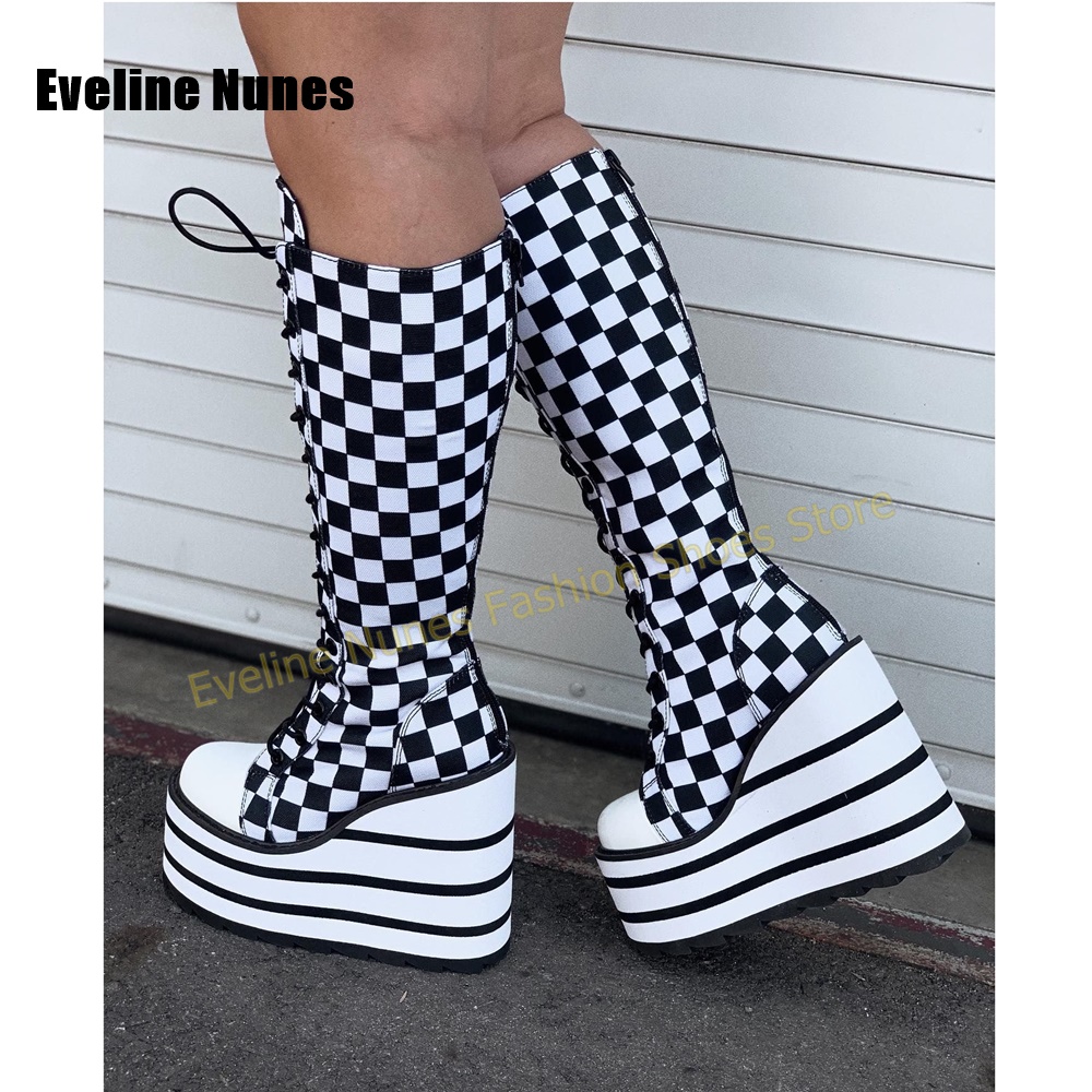 Women Pink White Checkerboard  - Women'S Shoes Y2K review and price