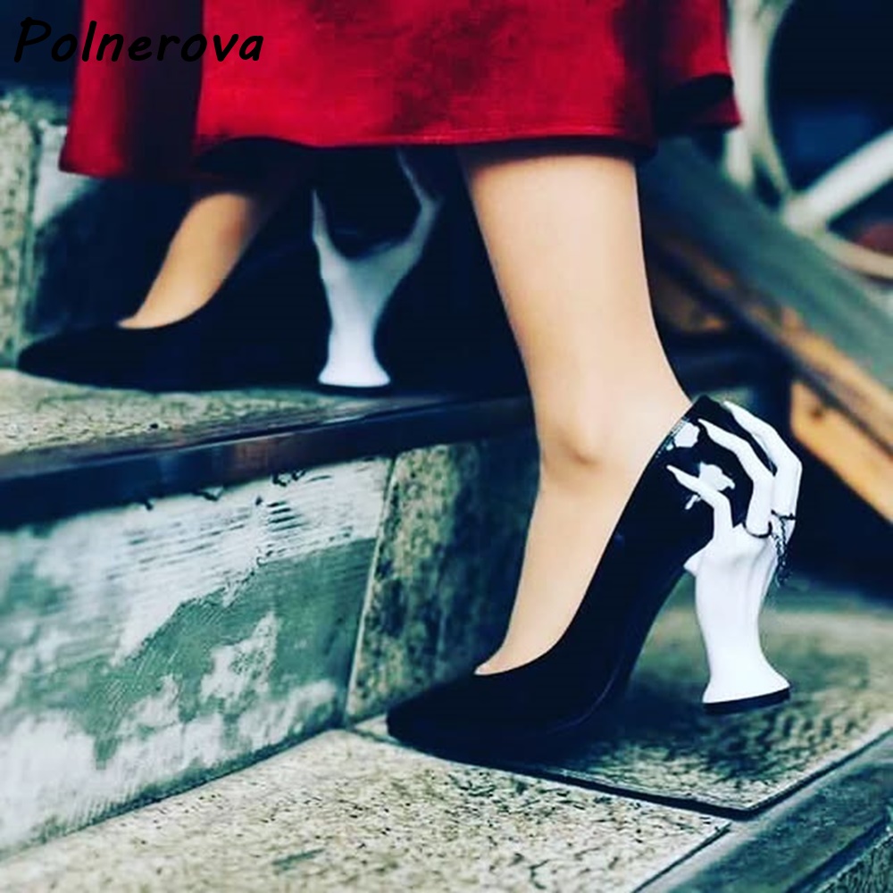 Hand Sculpture Heel Pointed To - Women'S Shoes Hands Free review and price