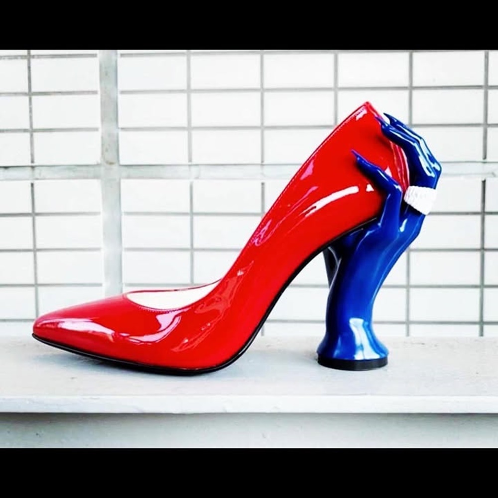 Hand Sculpture Heel Pointed To - Women'S Shoes Hands Free review and price