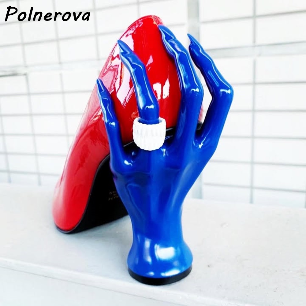 Hand Sculpture Heel Pointed To - Women'S Shoes Hands Free review and price