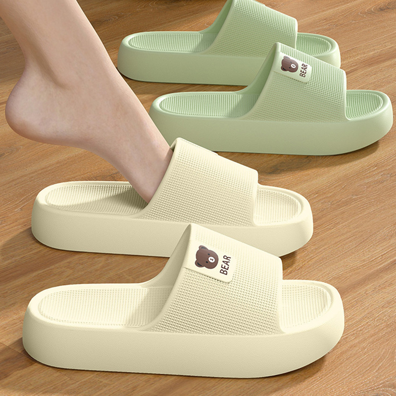 Cute Bear Thick Platform Slipp - Mule Slip On review and price