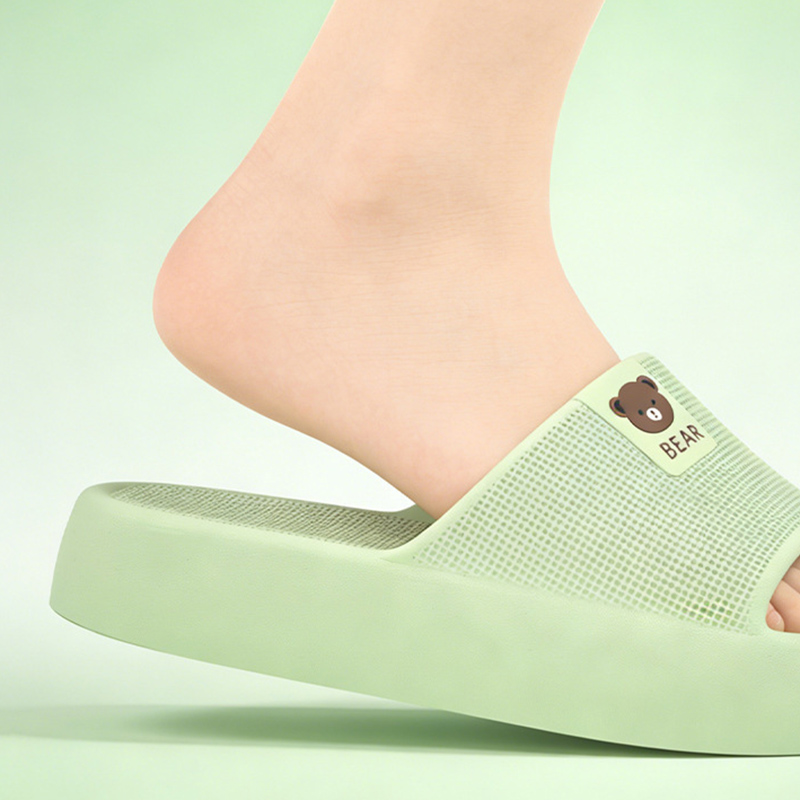 Cute Bear Thick Platform Slipp - Mule Slip On review and price