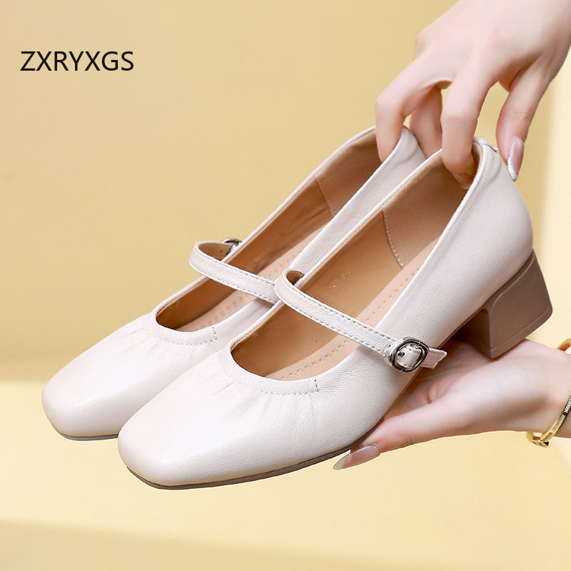 ZXRYXGS Premium Sheepskin Squa - Women Shoes Size 4 In Cm review and price