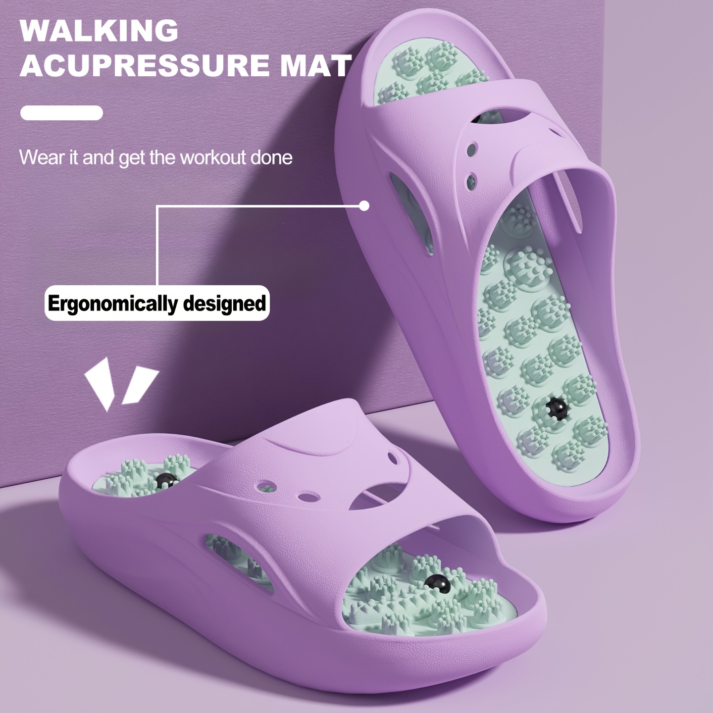 Women Men EVA Massage Slippers - Mule Slip On review and price