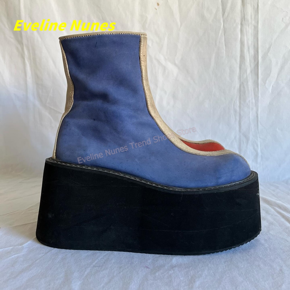 Y2K Red Blue Platform Ankle Bo - Women'S Shoes Y2K review and price