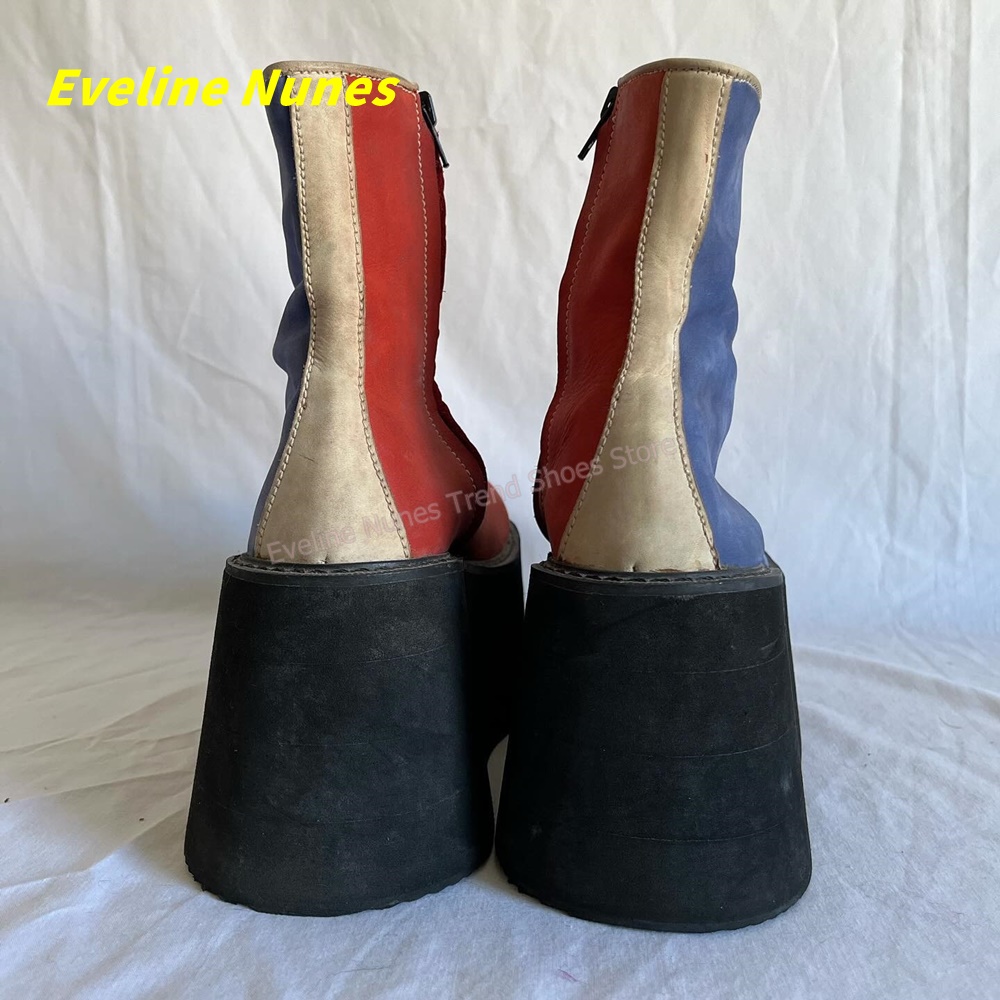 Y2K Red Blue Platform Ankle Bo - Women'S Shoes Y2K review and price