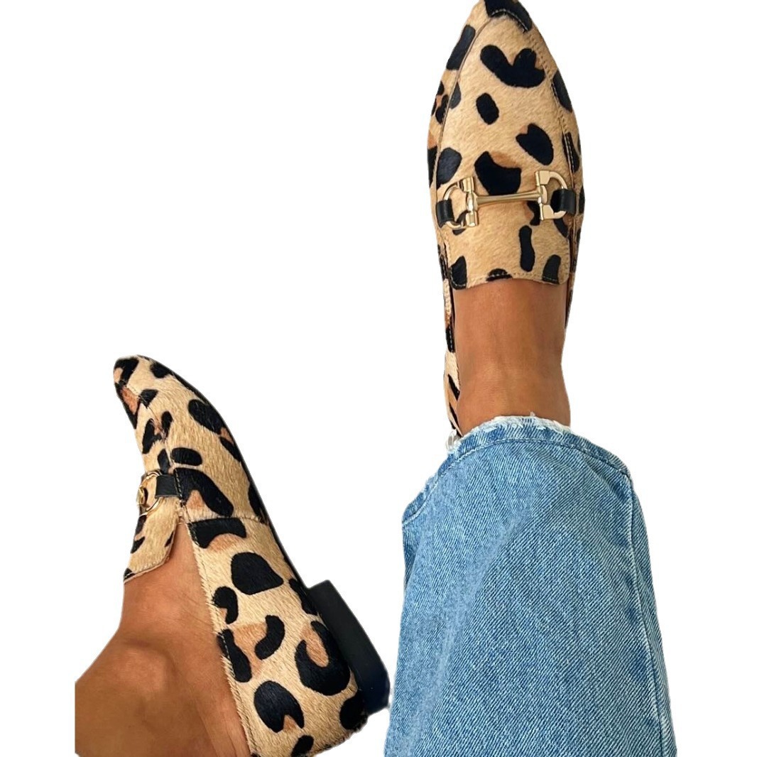 Large Size 40-43 Leopard Print - Mule Slip On review and price