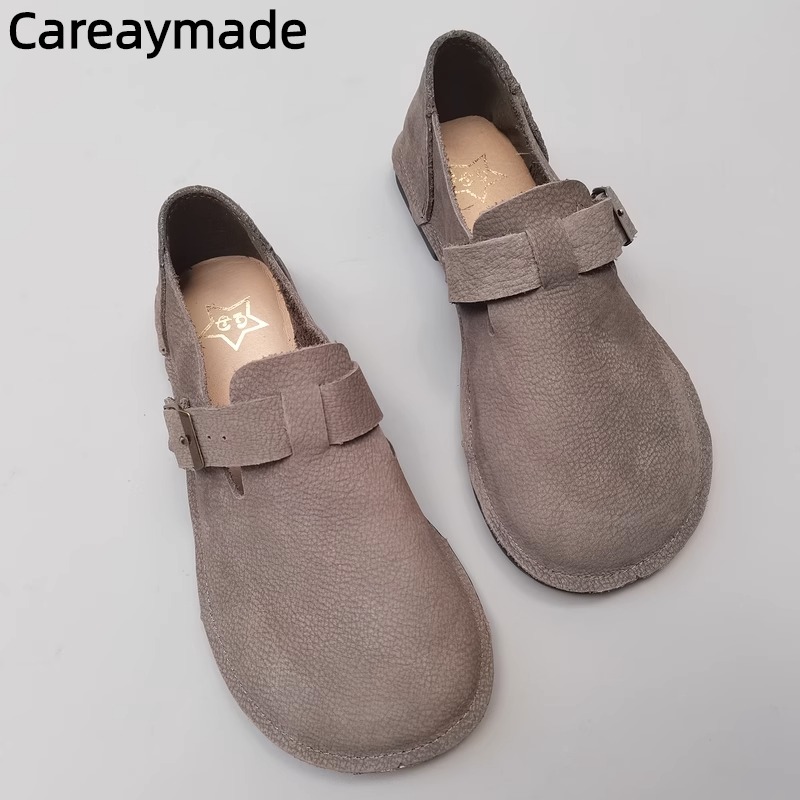 Careaymade-Genuine leather pur - Women Shoes For Big Feet review and price