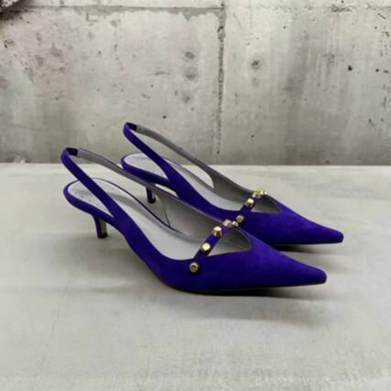 Royal Blue Suede Rivet 4 CM Ki - Women Shoes Size 4 In Cm review and price