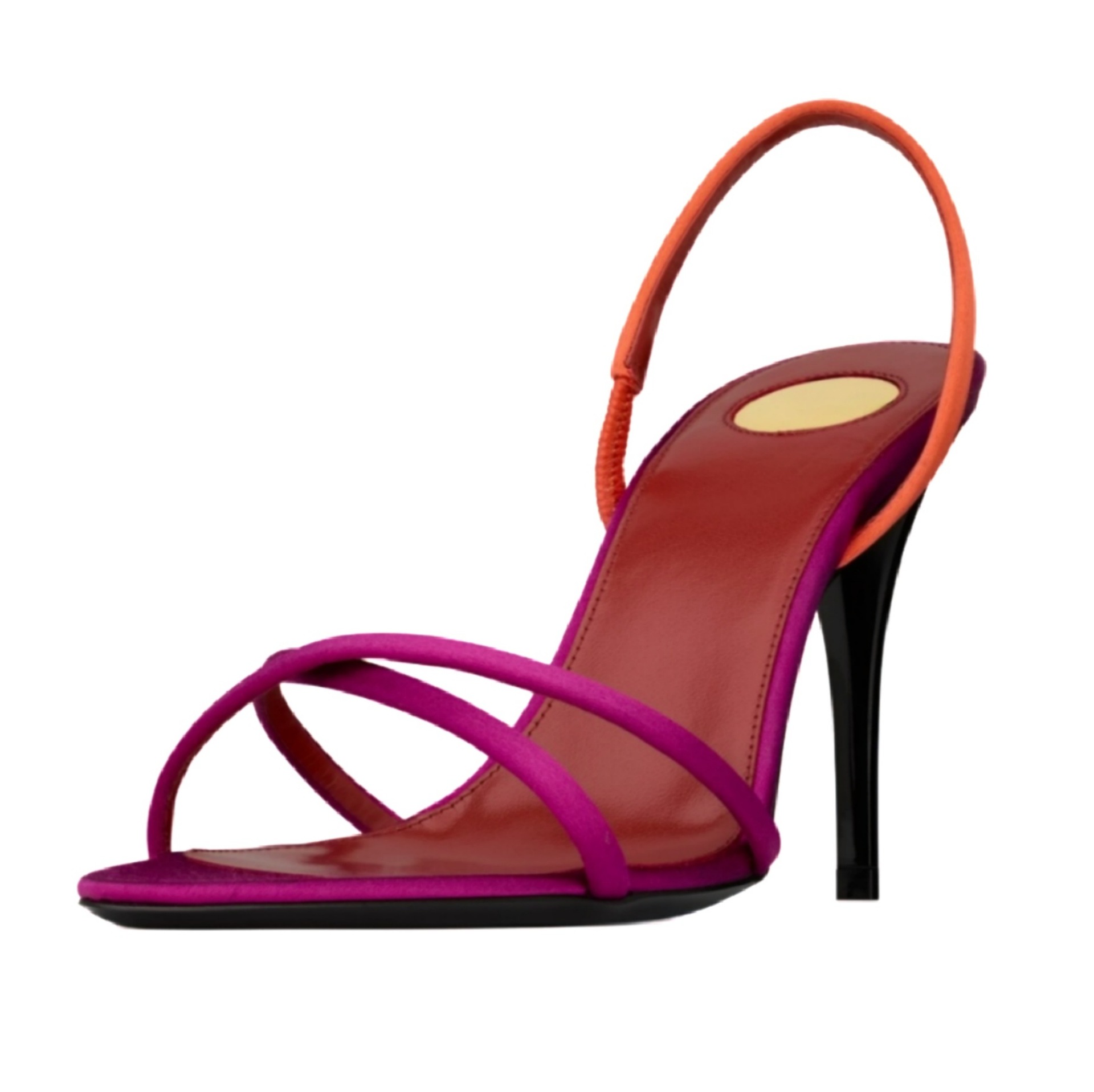 Women's Color Block Satin Cris - Platform Mule Heel review and price