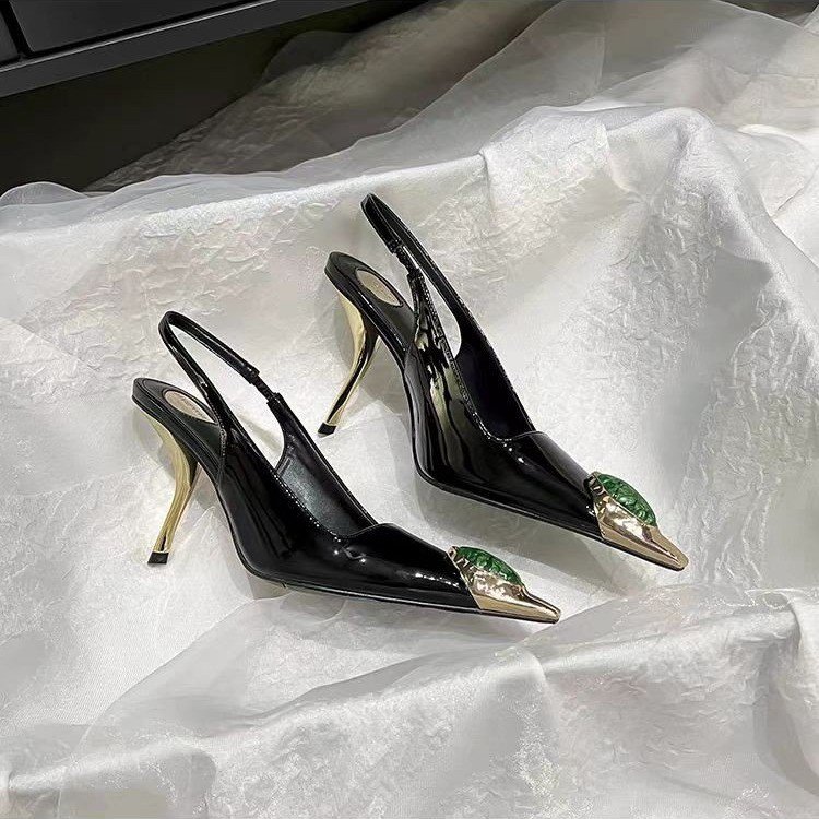 Star style Gemstone Metal Toe  - Platform Mule Heel review and price