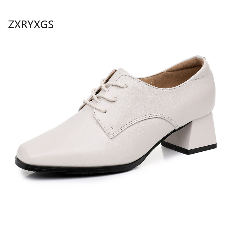 ZXRYXGS 2025  Top Cowhide Lace - Women Shoes Size 4 In Cm review and price