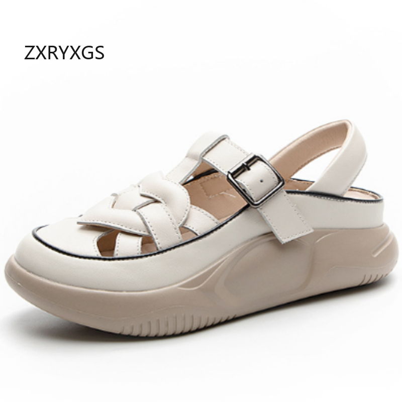 ZXRYXGS New Summer Premium Cow - Women Shoes Size 4 In Cm review and price