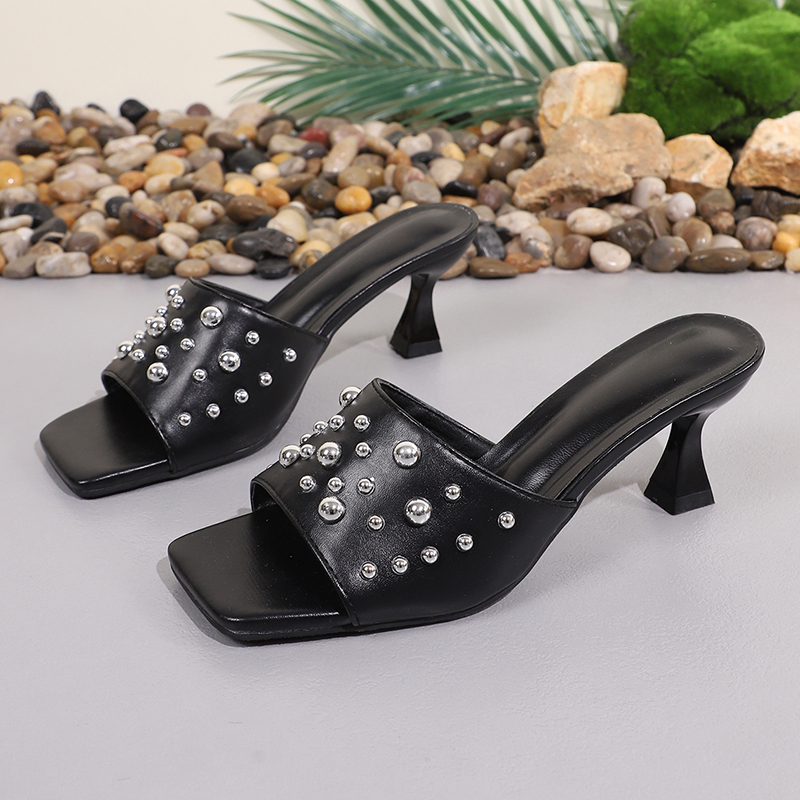 Punk Rivet Decor High Heel San - Women'S Shoes Y2K review and price