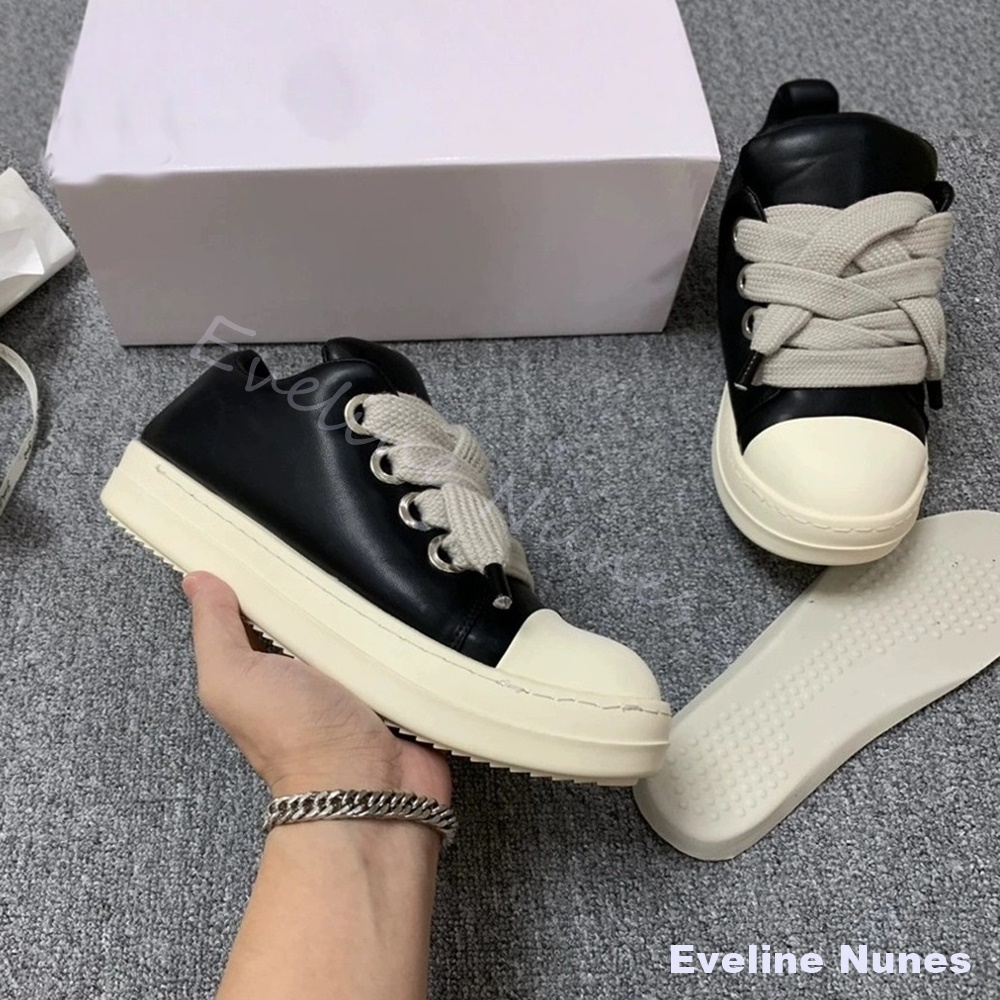 Unisex Black Leather Platform  - Women'S Shoes Y2K review and price
