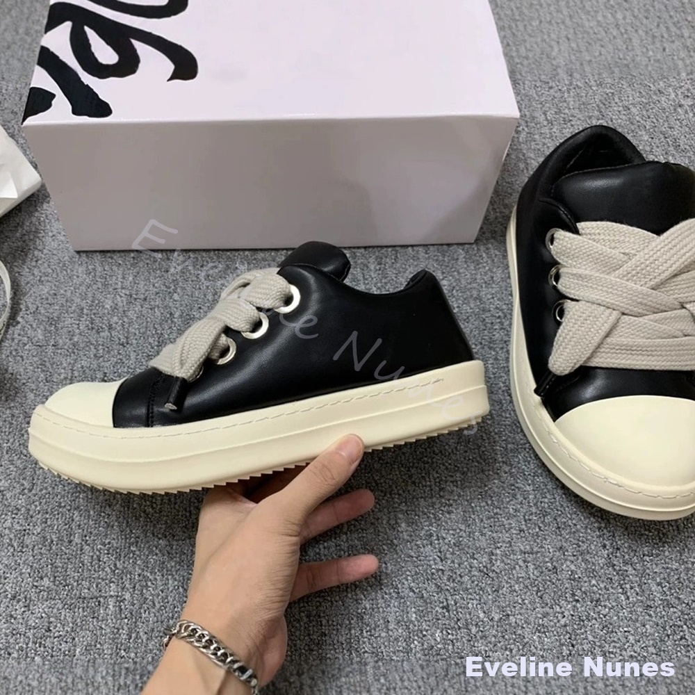 Unisex Black Leather Platform  - Women'S Shoes Y2K review and price