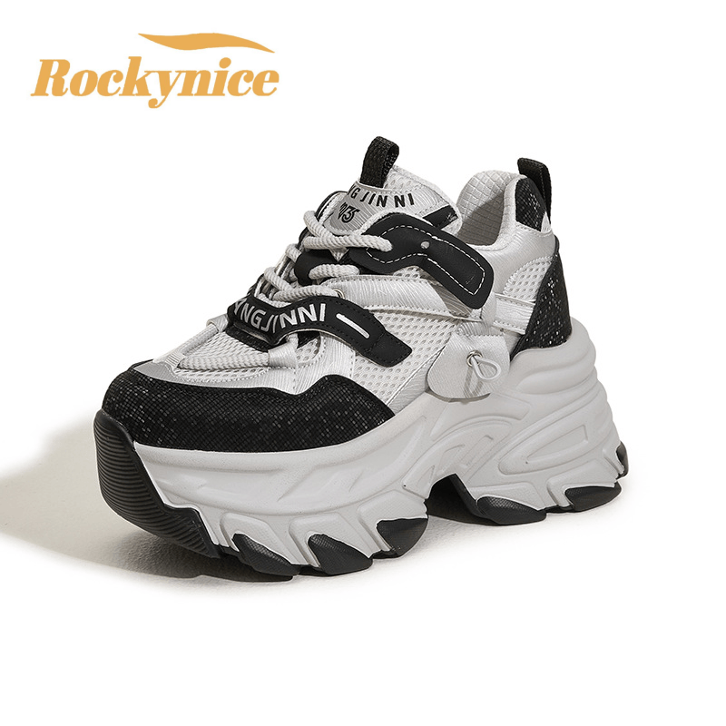 10CM Air Mesh Microfiber Leath - Wedge Heeled Sneaker review and price