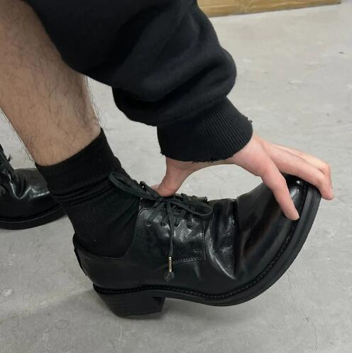 Hot Men Black Cow Real Leather - Women Shoes Size 4 In Cm review and price