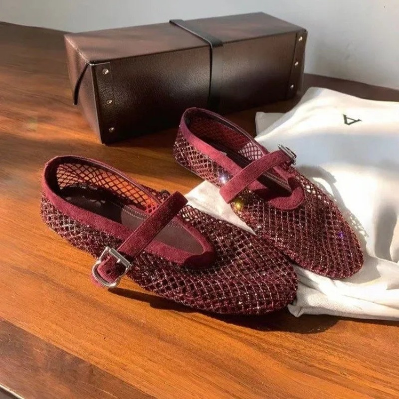 Hollow Rhinestone Baotou Sanda - Mule Slip On review and price
