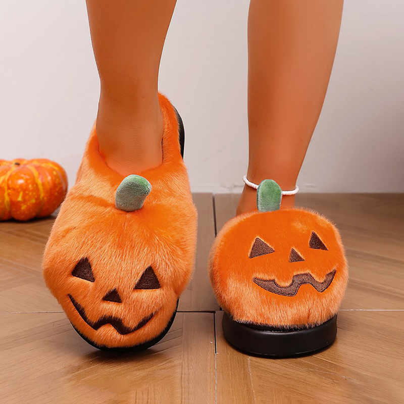 Halloween 3D Pumpkin Plush Sli - Mule Slip On review and price