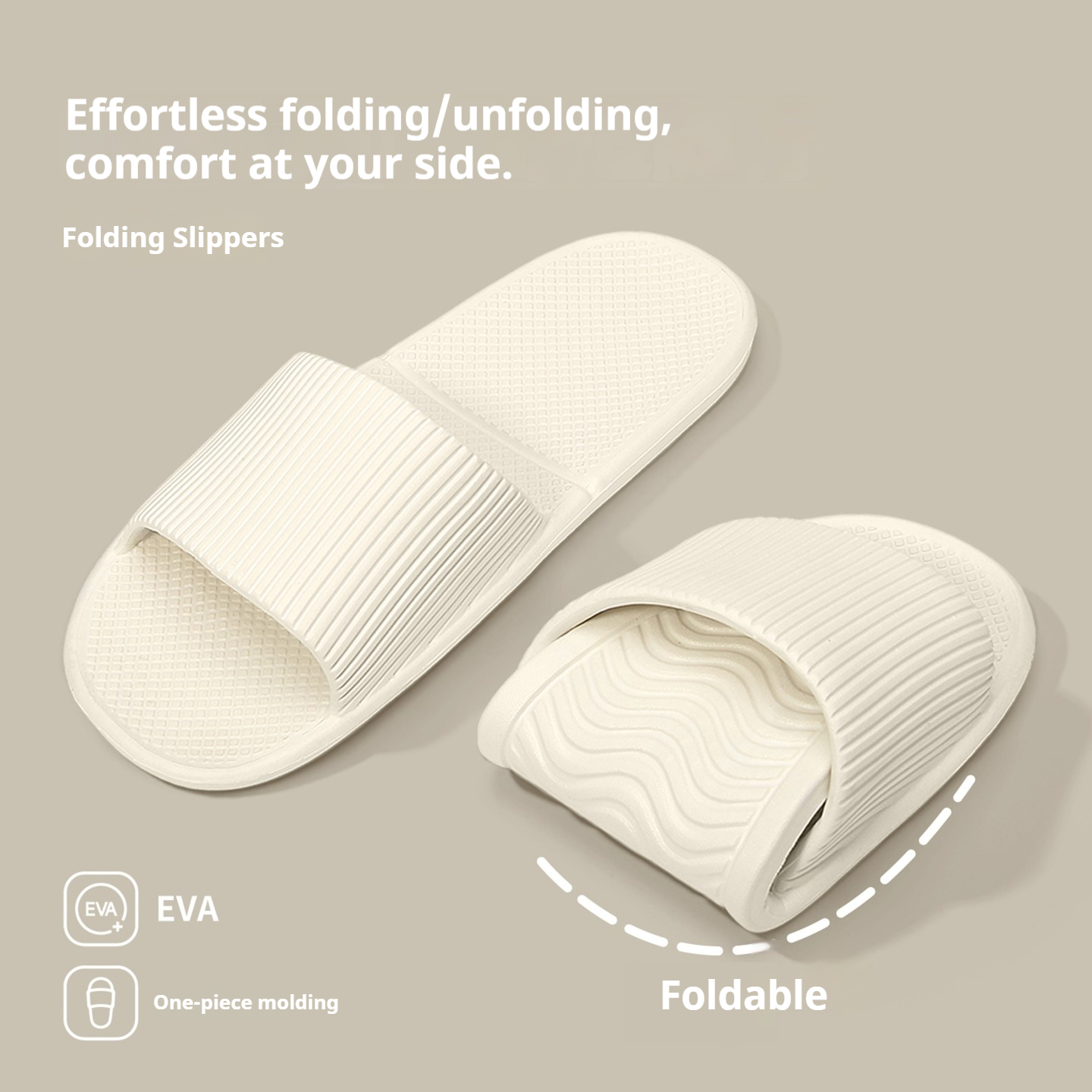 One-piece Mold Foldable Slides - Mule Slip On review and price