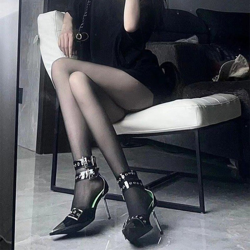 Super High Heel Metal Pointed  - Platform Mule Heel review and price
