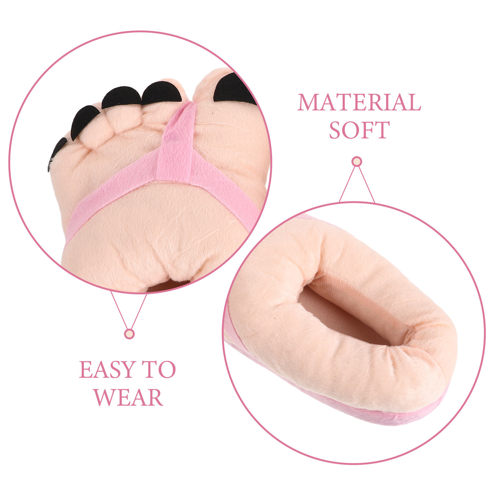 1Pair Funny Giant Feet Slipper - Women Shoes For Big Feet review and price