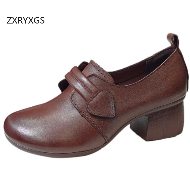 ZXRYXGS 2025 Autumn Real Cowhi - Women Shoes Size 4 In Cm review and price