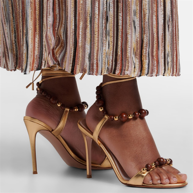 Retro Luxury Brown Leather San - Platform Mule Heel review and price